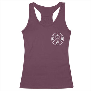 Fishing Dad Racerback Tank Top Fisherman Fish Lover Father's Day Gift TS11 Maroon Print Your Wear
