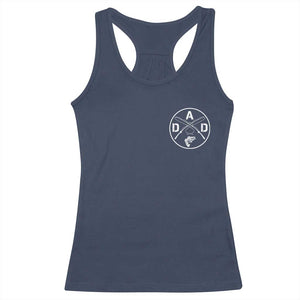 Fishing Dad Racerback Tank Top Fisherman Fish Lover Father's Day Gift TS11 Navy Print Your Wear