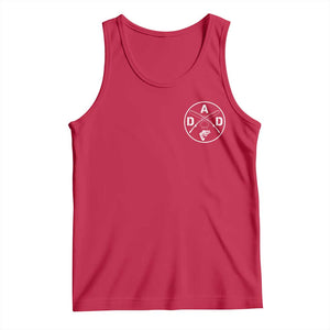 Fishing Dad Tank Top Fisherman Fish Lover Father's Day Gift TS11 Red Print Your Wear