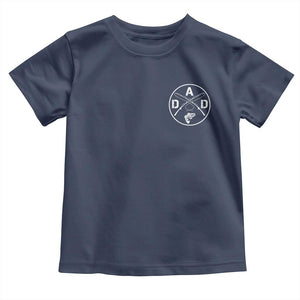 Fishing Dad Toddler T Shirt Fisherman Fish Lover Father's Day Gift TS11 Navy Print Your Wear