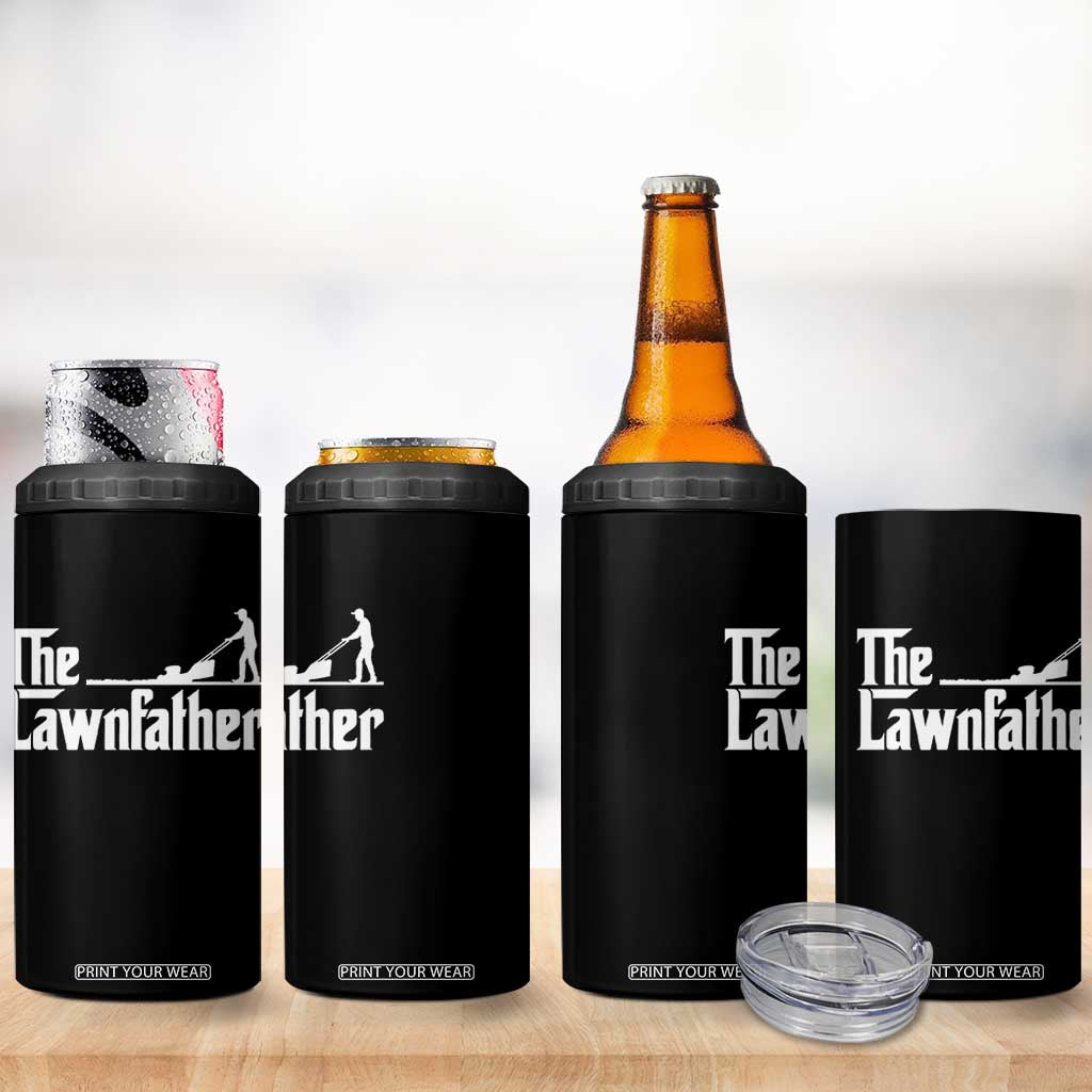 The Lawnfather 4 in 1 Can Cooler Tumbler Lawn Mowing Dad Gardening Fathers Day
