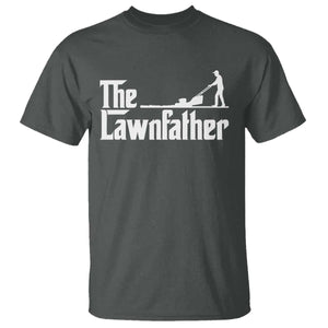 The Lawnfather T Shirt Lawn Mowing Dad Gardening Fathers Day