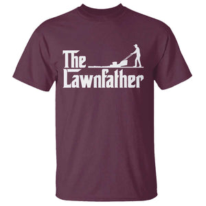 The Lawnfather T Shirt Lawn Mowing Dad Gardening Fathers Day