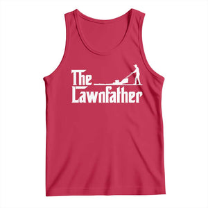 The Lawnfather Tank Top Lawn Mowing Dad Gardening Fathers Day