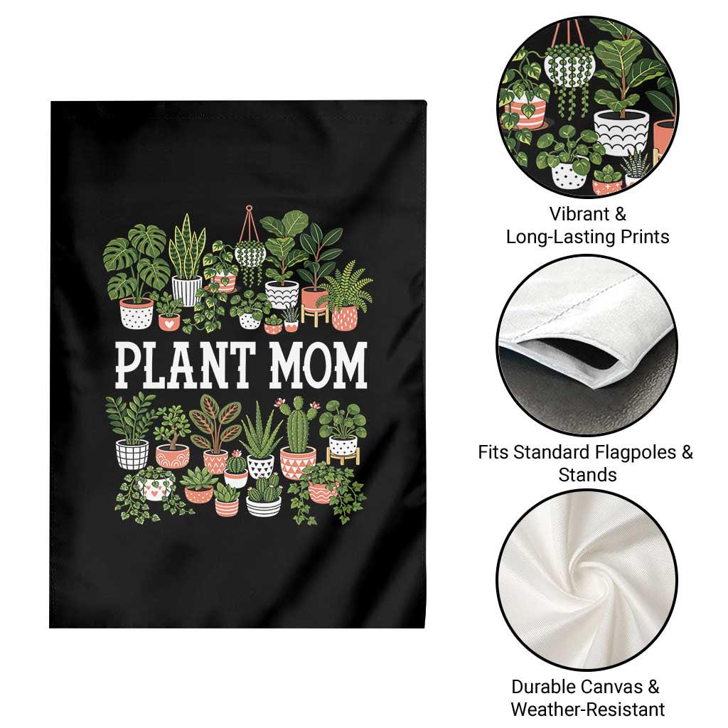 Plant Mom Garden Flag Funny Plant Lady Mama Floral Garden TS11 Print Your Wear