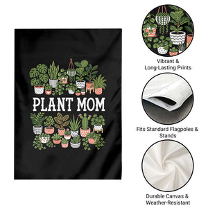 Plant Mom Garden Flag Funny Plant Lady Mama Floral Garden TS11 Print Your Wear