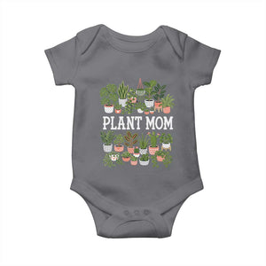 Plant Mom Baby Onesie Funny Plant Lady Mama Floral Garden TS11 Charcoal Print Your Wear