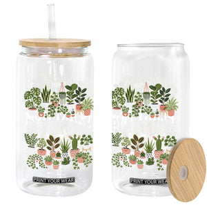 Plant Mom Glass Can Funny Plant Lady Mama Floral Garden TS11 Print Your Wear