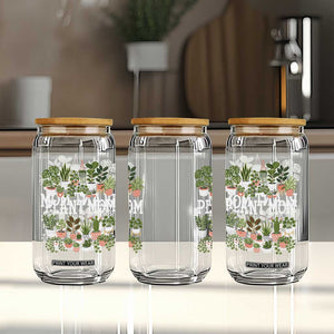 Plant Mom Glass Can Funny Plant Lady Mama Floral Garden TS11 Print Your Wear