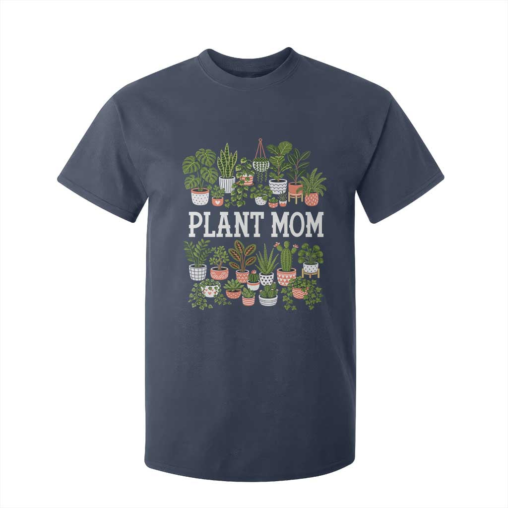 Plant Mom T Shirt For Kid Funny Plant Lady Mama Floral Garden TS11 Navy Print Your Wear