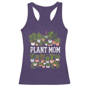 Plant Mom Racerback Tank Top Funny Plant Lady Mama Floral Garden TS11 Purple Print Your Wear