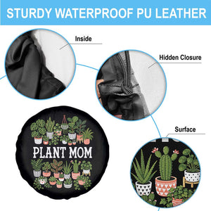 Plant Mom Spare Tire Cover Funny Plant Lady Mama Floral Garden TS11 Print Your Wear
