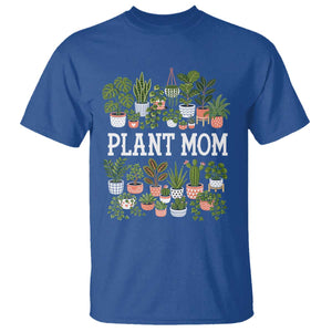 Plant Mom T Shirt Funny Plant Lady Mama Floral Garden TS11 Royal Blue Print Your Wear