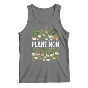 Plant Mom Tank Top Funny Plant Lady Mama Floral Garden TS11 Black Heather Print Your Wear