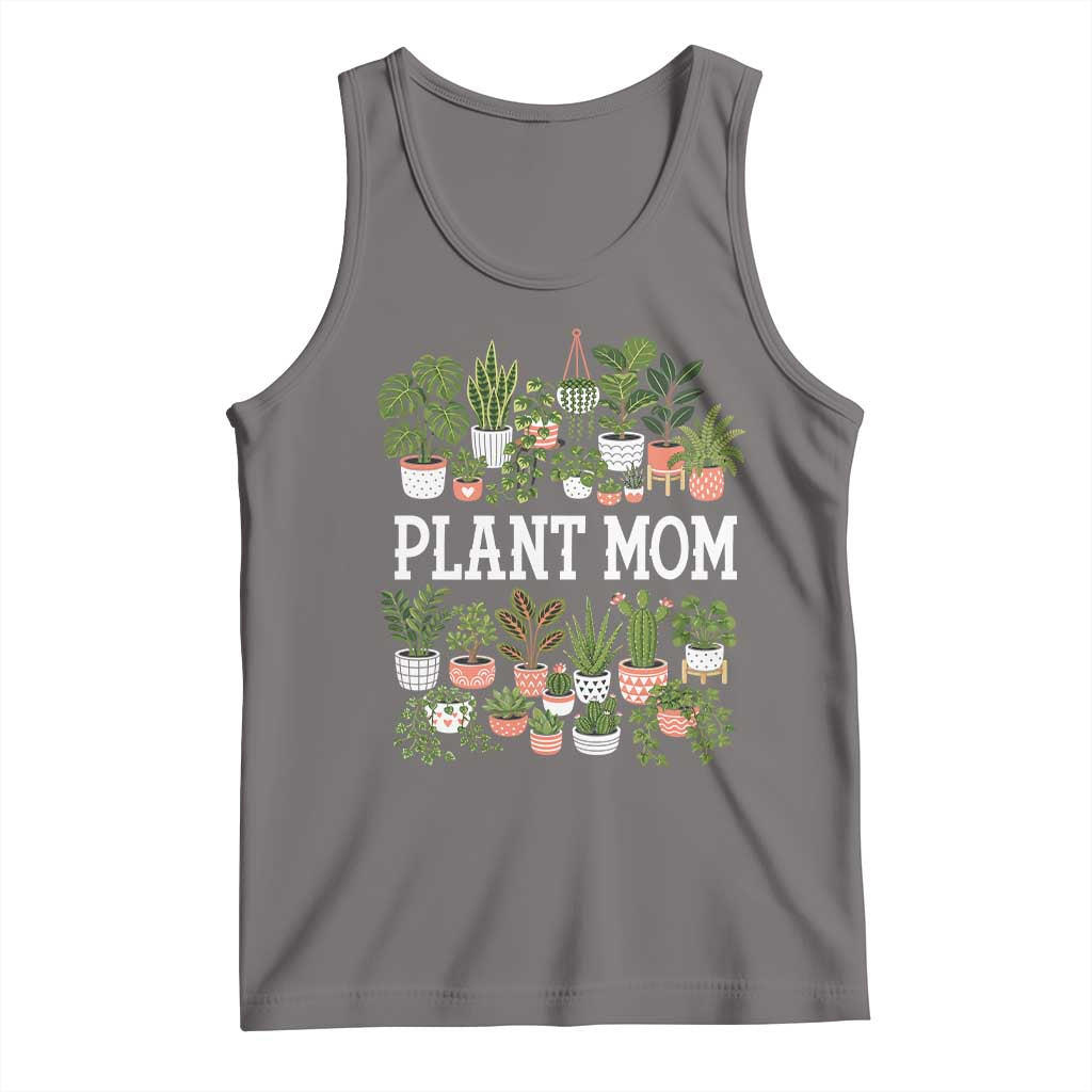 Plant Mom Tank Top Funny Plant Lady Mama Floral Garden TS11 Deep Heather Print Your Wear