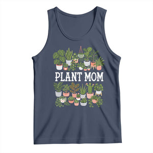 Plant Mom Tank Top Funny Plant Lady Mama Floral Garden TS11 Navy Print Your Wear