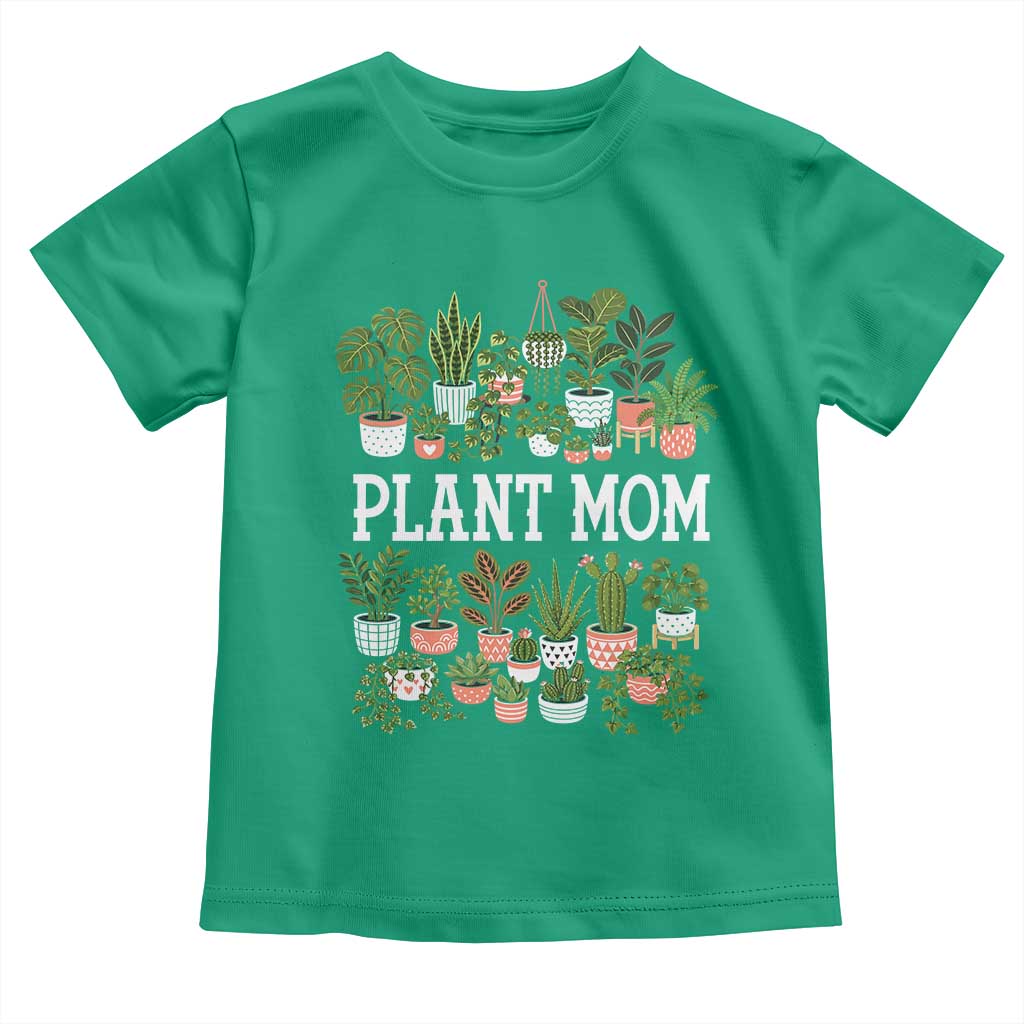 Plant Mom Toddler T Shirt Funny Plant Lady Mama Floral Garden TS11 Irish Green Print Your Wear