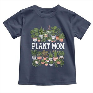 Plant Mom Toddler T Shirt Funny Plant Lady Mama Floral Garden TS11 Navy Print Your Wear