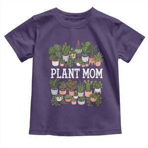 Plant Mom Toddler T Shirt Funny Plant Lady Mama Floral Garden TS11 Purple Print Your Wear