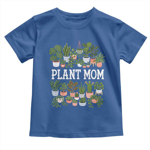 Plant Mom Toddler T Shirt Funny Plant Lady Mama Floral Garden TS11 Royal Blue Print Your Wear
