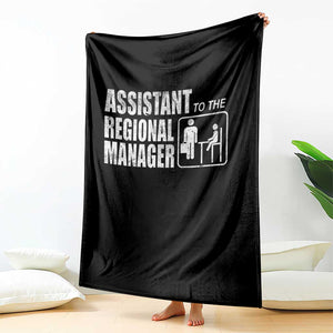 Assistant To The Regional Manager Throw Blanket Funny Dad Baby Matching TS11 Print Your Wear
