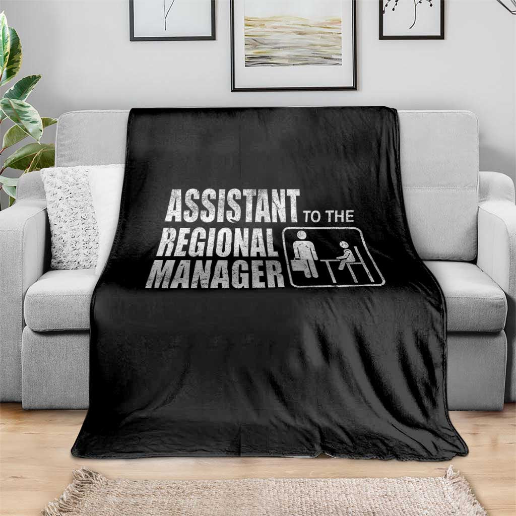 Assistant To The Regional Manager Throw Blanket Funny Dad Baby Matching TS11 Print Your Wear