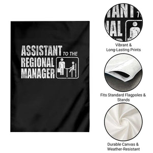 Assistant To The Regional Manager Garden Flag Funny Dad Baby Matching TS11 Print Your Wear