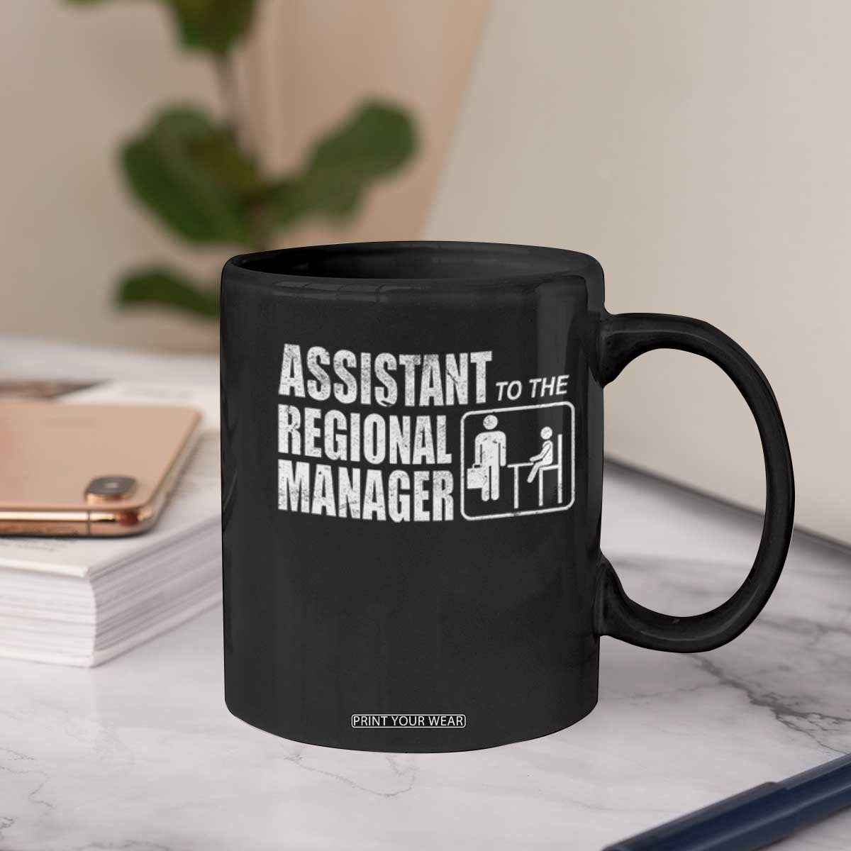 Assistant To The Regional Manager Coffee Mug Funny Dad Baby Matching TS11 Print Your Wear