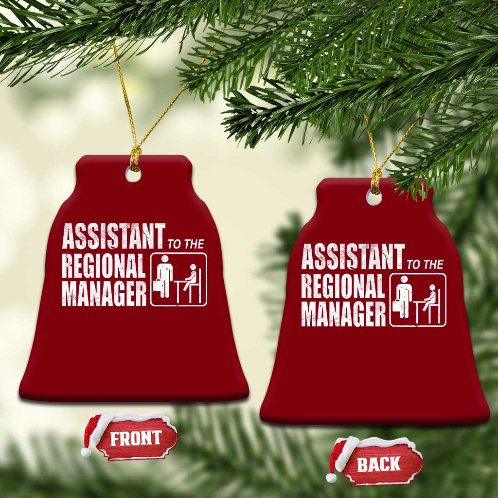 Assistant To The Regional Manager Ceramic Ornament Funny Dad Baby Matching TS11 Print Your Wear