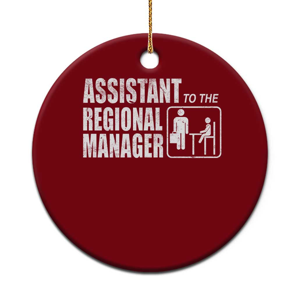 Assistant To The Regional Manager Ceramic Ornament Funny Dad Baby Matching TS11 1pc Red Print Your Wear