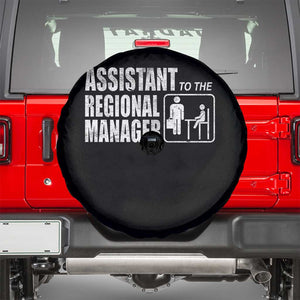Assistant To The Regional Manager Spare Tire Cover Funny Dad Baby Matching TS11 Black Print Your Wear