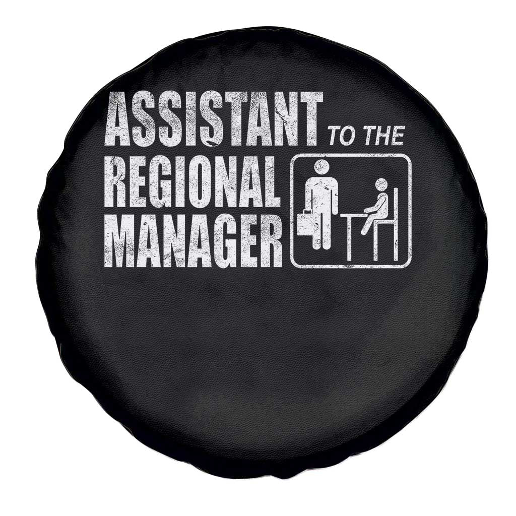 Assistant To The Regional Manager Spare Tire Cover Funny Dad Baby Matching TS11 Print Your Wear