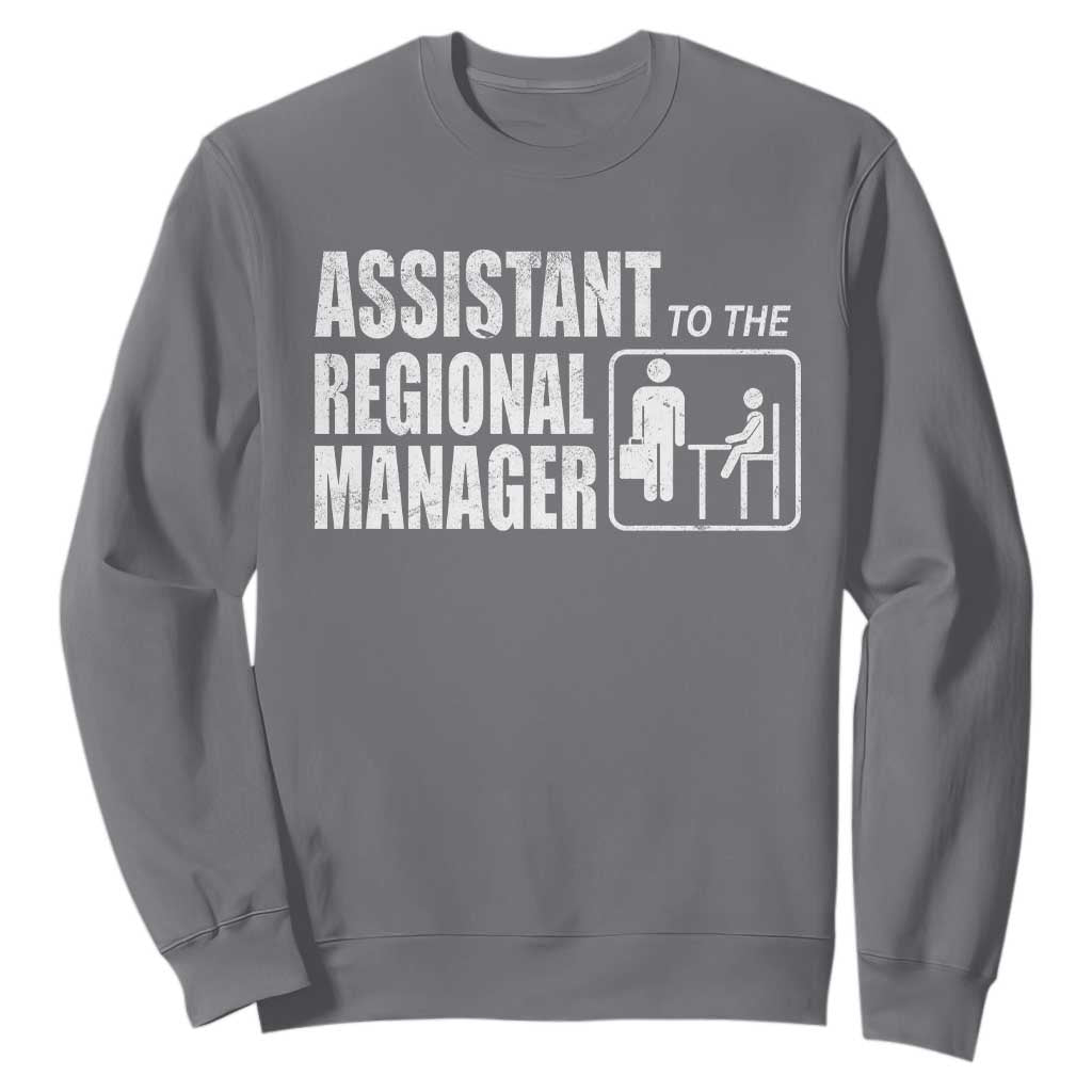 Assistant To The Regional Manager Sweatshirt Funny Dad Baby Matching TS11 Charcoal Print Your Wear