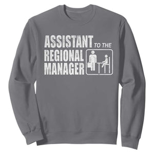 Assistant To The Regional Manager Sweatshirt Funny Dad Baby Matching TS11 Charcoal Print Your Wear