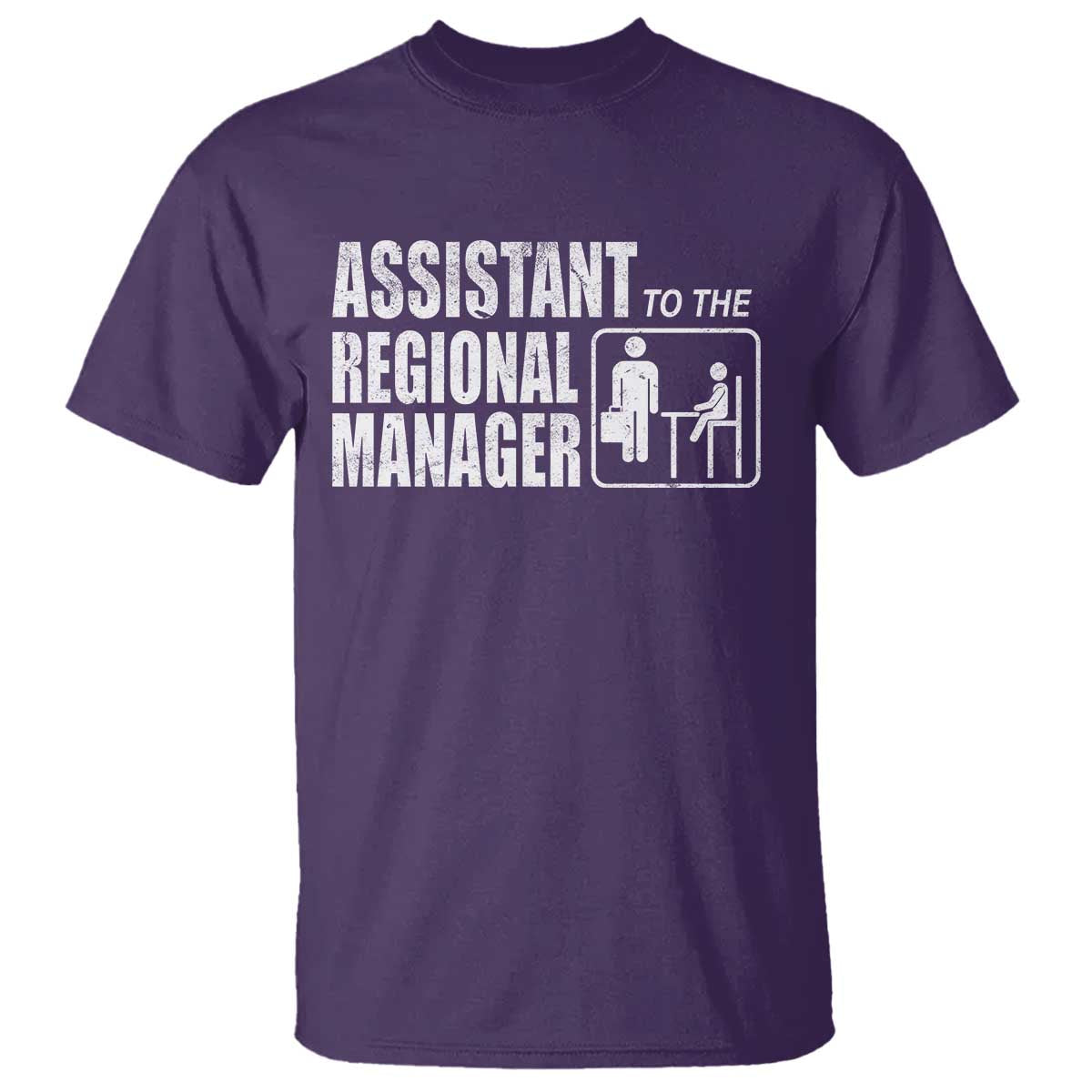 Assistant To The Regional Manager T Shirt Funny Dad Baby Matching TS11 Purple Print Your Wear