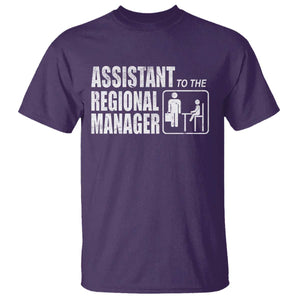 Assistant To The Regional Manager T Shirt Funny Dad Baby Matching TS11 Purple Print Your Wear