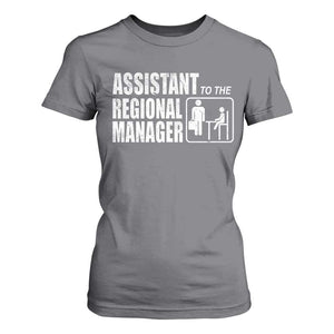 Assistant To The Regional Manager T Shirt For Women Funny Dad Baby Matching TS11 Charcoal Print Your Wear