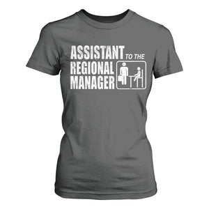 Assistant To The Regional Manager T Shirt For Women Funny Dad Baby Matching TS11 Dark Heather Print Your Wear