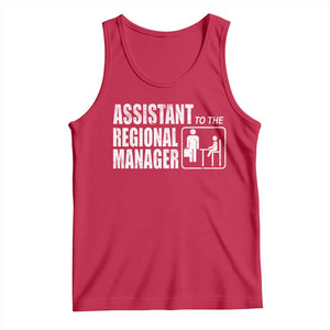 Assistant To The Regional Manager Tank Top Funny Dad Baby Matching TS11 Red Print Your Wear