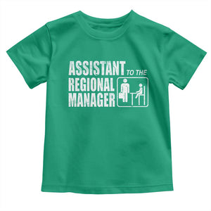 Assistant To The Regional Manager Toddler T Shirt Funny Dad Baby Matching TS11 Irish Green Print Your Wear