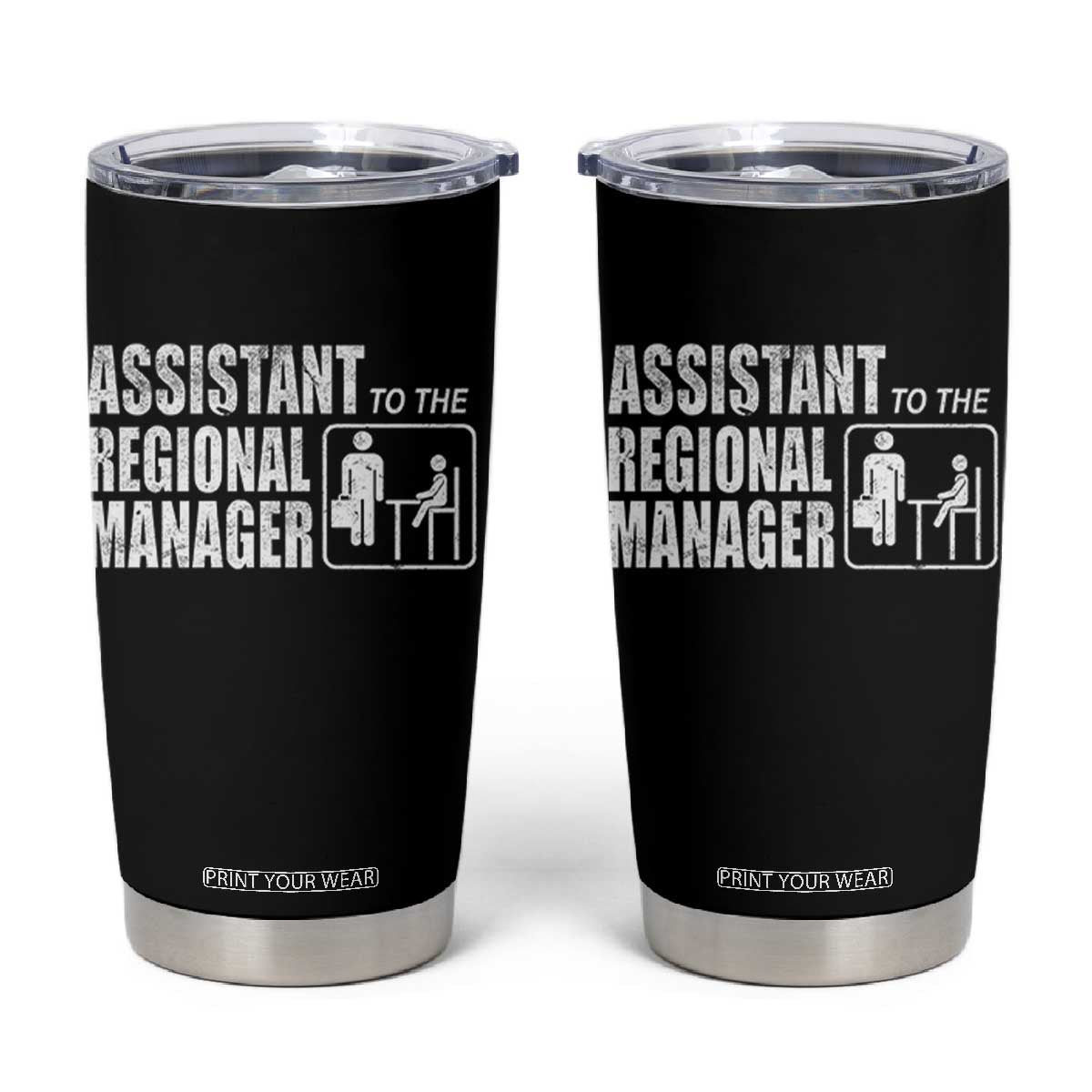 Assistant To The Regional Manager Tumbler Cup Funny Dad Baby Matching TS11 Black Print Your Wear