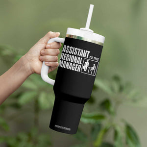 Assistant To The Regional Manager Tumbler With Handle Funny Dad Baby Matching TS11 Print Your Wear