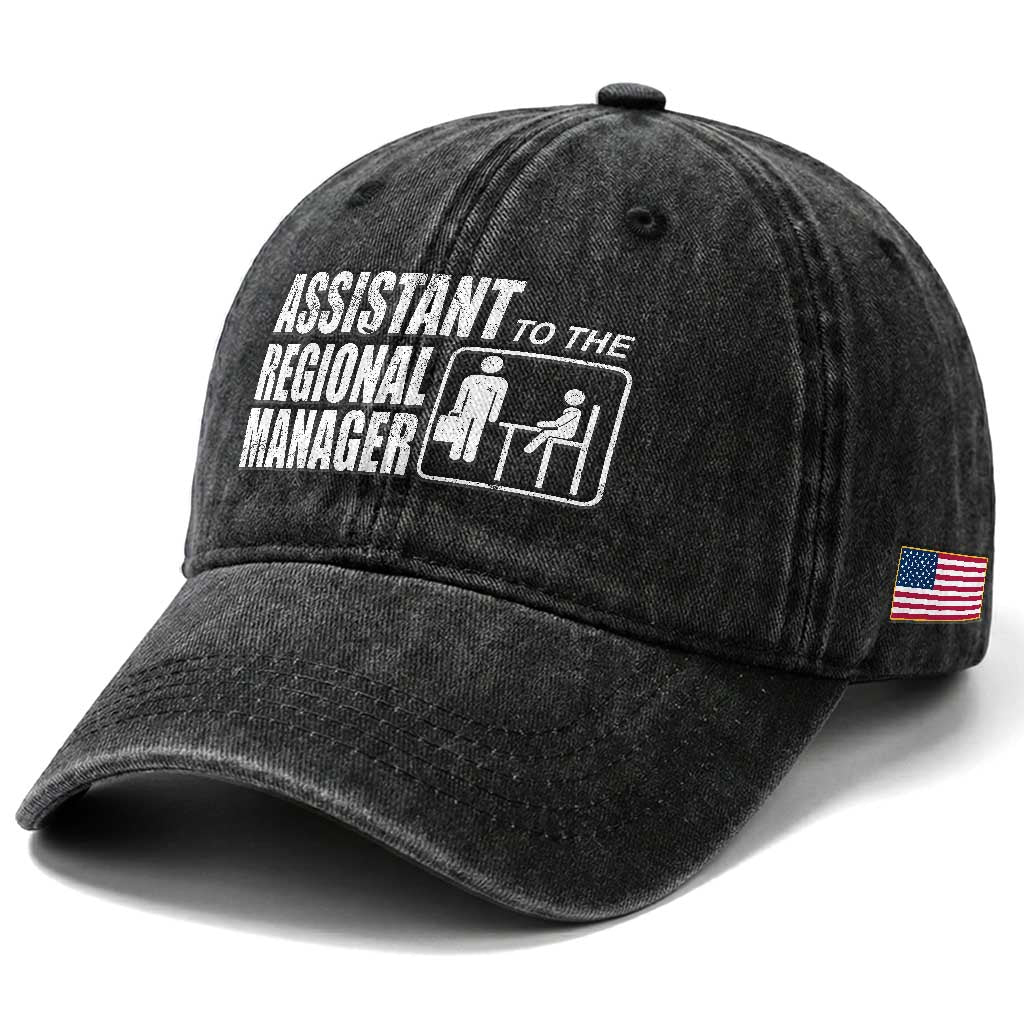 Assistant To The Regional Manager Washed Cotton Baseball Cap Funny Dad Baby Matching TS11 Print Your Wear