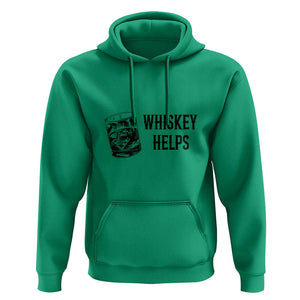 Whisky Lover Hoodie Whiskey Helps Drinks TS11 Irish Green Print Your Wear