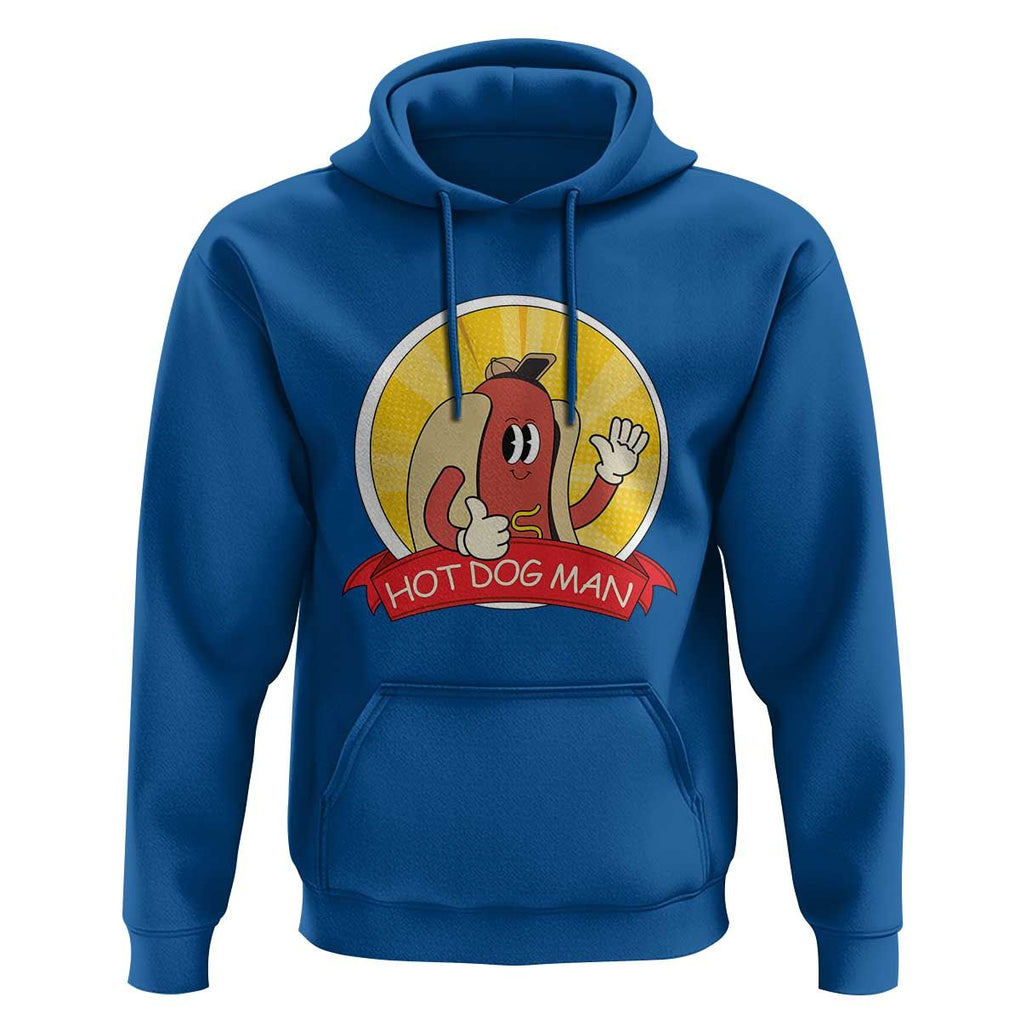 Hot Dog Man Hoodie Vintage Comic Retro TS11 Royal Blue Print Your Wear