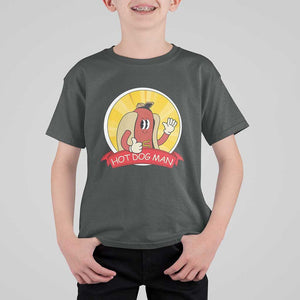 Hot Dog Man T Shirt For Kid Vintage Comic Retro TS11 Dark Heather Print Your Wear