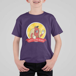 Hot Dog Man T Shirt For Kid Vintage Comic Retro TS11 Purple Print Your Wear