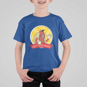 Hot Dog Man T Shirt For Kid Vintage Comic Retro TS11 Royal Blue Print Your Wear