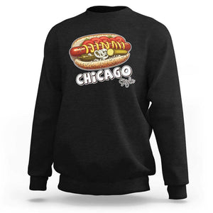 HotDog Lover Sweatshirt Chicago Style Hot Dog Vintage Summer Souvenir Travel TS11 Black Print Your Wear