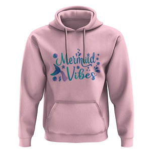 Mermaid Vibes Hoodie Cute Mermaid Tail Beach TS11 Light Pink Print Your Wear